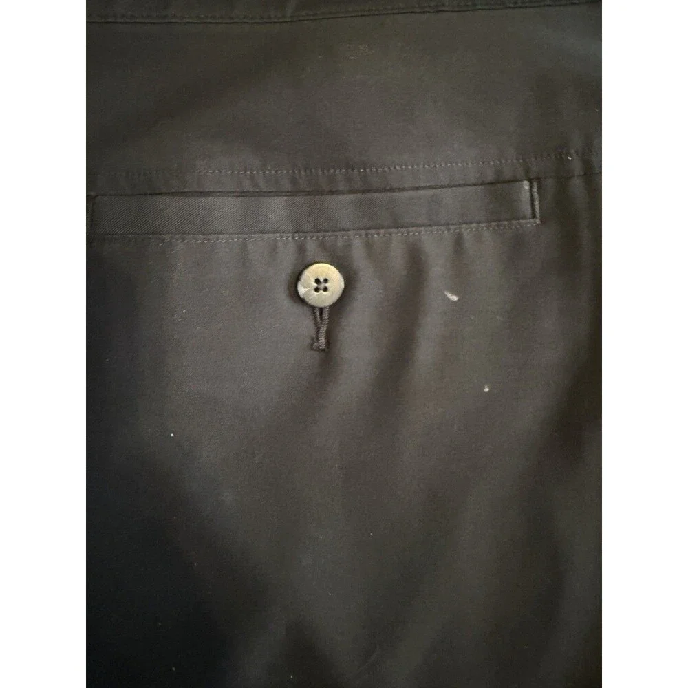 Adidas ClimaLite Flat Front Golf Pants w/ Iconic 3 Stripes Logo- Black- 42 x 32